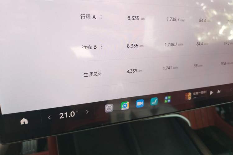 Used Xiaomi Auto SU7 2024 Four-Wheel Drive Ultra-Long Range Advanced Intelligent Driving Max Edition Odometer Close Up