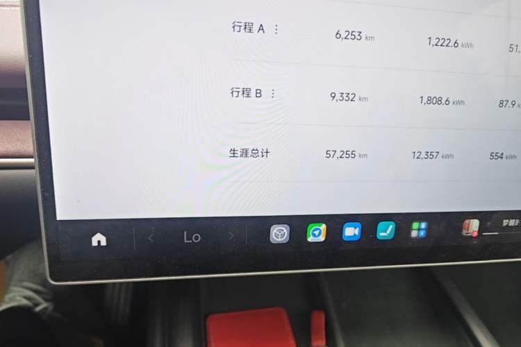 Used Xiaomi Auto SU7 2024 Four-Wheel Drive Ultra-Long Range Advanced Intelligent Driving Max Edition Odometer Close Up