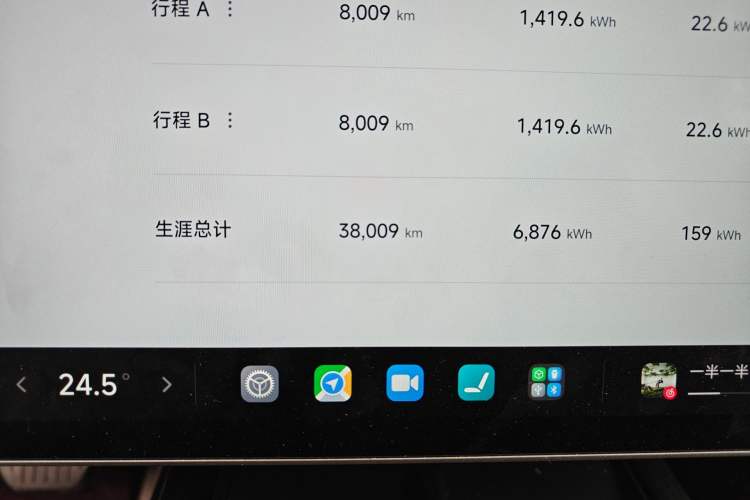Used Xiaomi Auto SU7 2024 Rear-Drive Ultra-Long Range Advanced Pro-Level Intelligent Driving Version Odometer Close Up