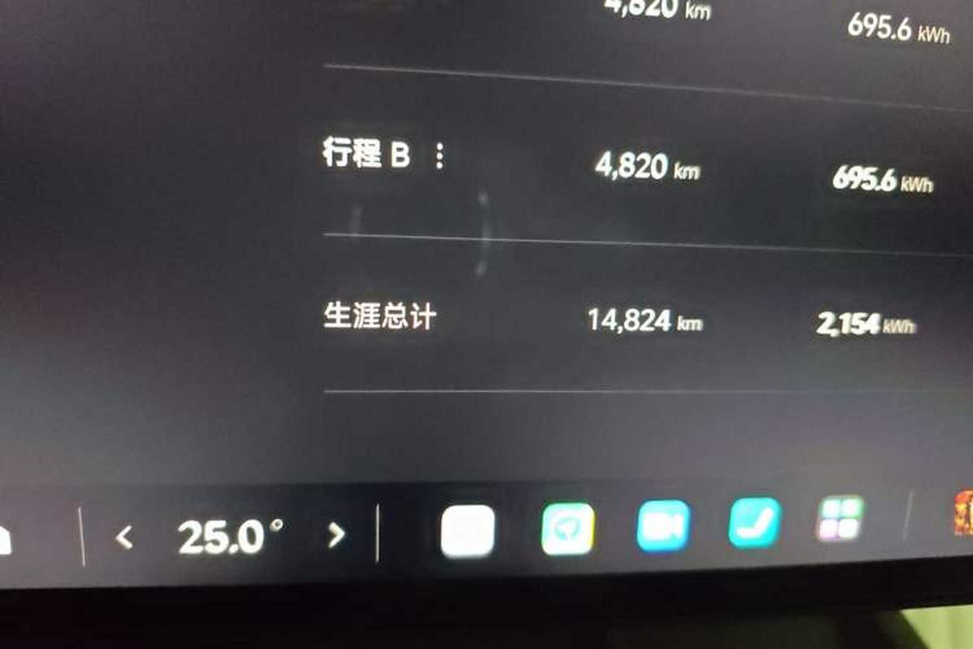 Used Xiaomi Auto SU7 2024 Rear-Drive Ultra-Long Range Advanced Pro-Level Intelligent Driving Version Odometer Close Up
