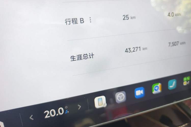 Used Xiaomi Auto SU7 2024 Rear-Drive Long-Range Intelligent Driving Version Odometer Close Up