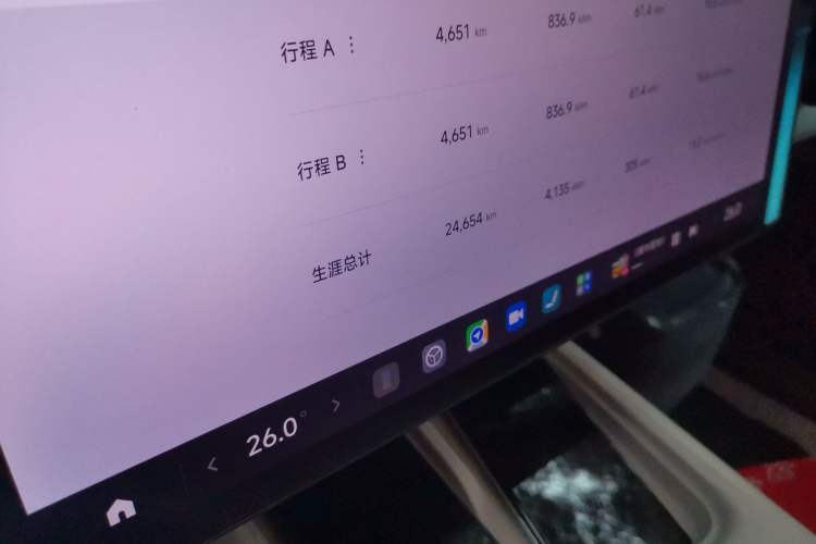 Used Xiaomi Auto SU7 2024 Rear-Drive Ultra-Long Range Advanced Pro-Level Intelligent Driving Version Odometer Close Up