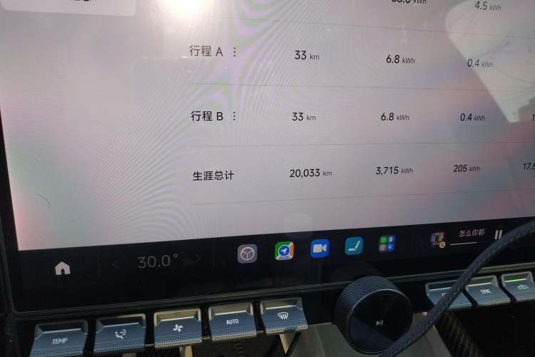 Used Xiaomi Auto SU7 2024 Four-Wheel Drive Ultra-Long Range Advanced Intelligent Driving Max Edition Odometer Close Up