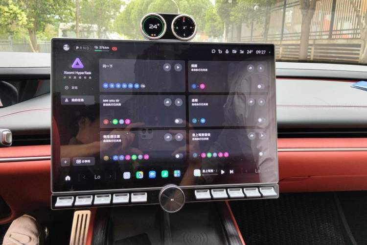 Used Xiaomi Auto SU7 2024 Four-Wheel Drive Ultra-Long Range Advanced Intelligent Driving Max Edition Audio And AC Panel