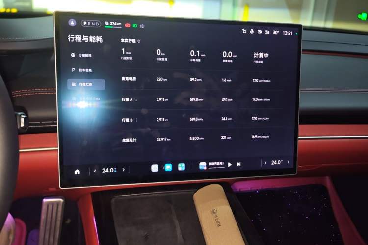Used Xiaomi Auto SU7 2024 Four-Wheel Drive Ultra-Long Range Advanced Intelligent Driving Max Edition Audio And AC Panel