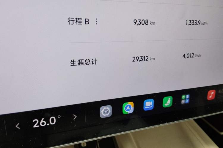 Used Xiaomi Auto SU7 2024 Rear-Drive Long-Range Intelligent Driving Version Odometer Close Up