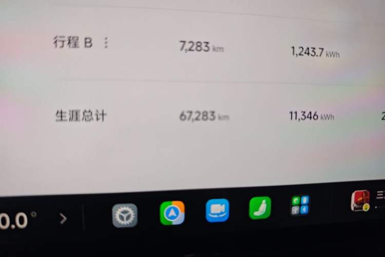 Used Xiaomi Auto SU7 2024 Rear-Drive Ultra-Long Range Advanced Pro-Level Intelligent Driving Version Odometer Close Up