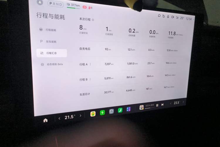 Used Xiaomi Auto SU7 2024 Rear-Drive Long-Range Intelligent Driving Version Odometer Close Up