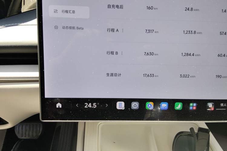 Used Xiaomi Auto SU7 2024 Rear-Drive Long-Range Intelligent Driving Version Odometer Close Up