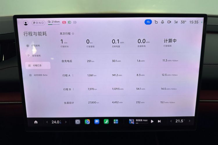 Used Xiaomi Auto SU7 2024 Rear-Drive Long-Range Intelligent Driving Version Odometer Close Up