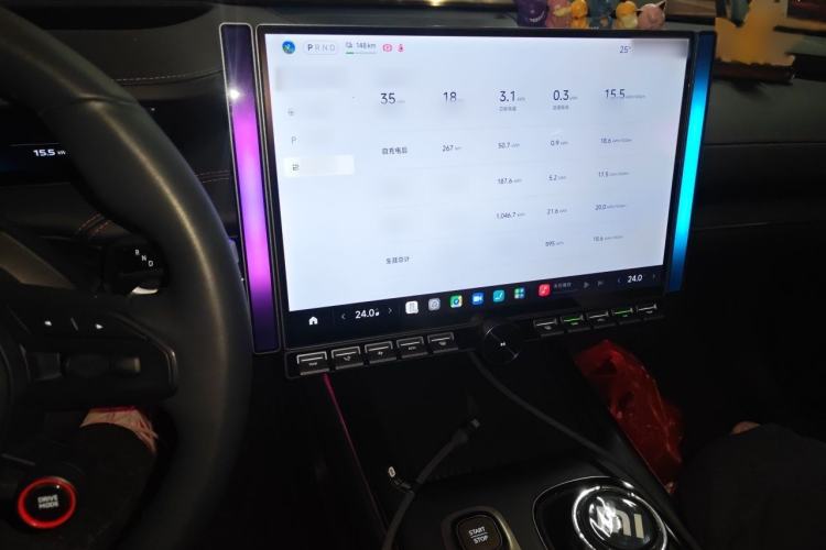 Used Xiaomi Auto SU7 2024 Four-Wheel Drive Ultra-Long Range Advanced Intelligent Driving Max Edition Audio And AC Panel