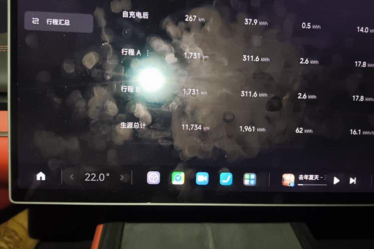 Used Xiaomi Auto SU7 2024 Rear-Drive Ultra-Long Range Advanced Pro-Level Intelligent Driving Version Odometer Close Up