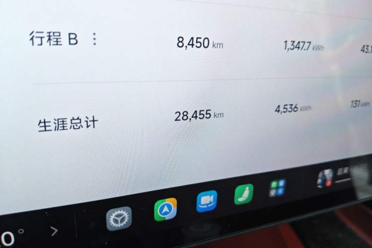 Used Xiaomi Auto SU7 2024 Rear-Drive Long-Range Intelligent Driving Version Odometer Close Up
