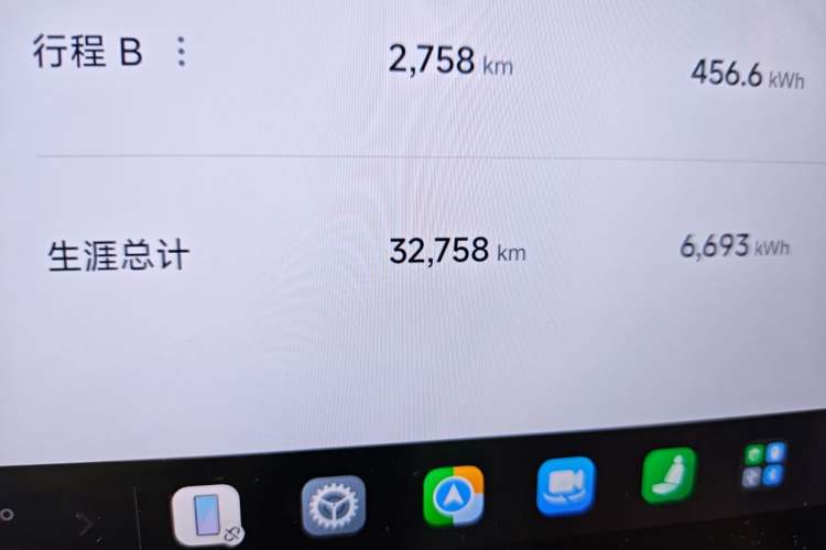 Used Xiaomi Auto SU7 2024 Four-Wheel Drive Ultra-Long Range Advanced Intelligent Driving Max Edition Odometer Close Up