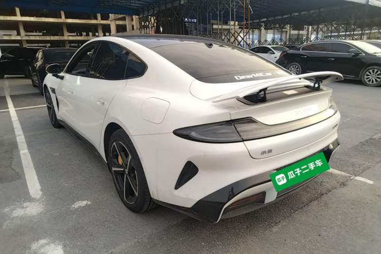 Used Xiaomi Auto SU7 2024 Four-Wheel Drive Ultra-Long Range Advanced Intelligent Driving Max Edition Rear Left 45 Deg