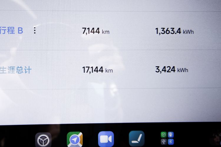 Used Xiaomi Auto SU7 2024 Four-Wheel Drive Ultra-Long Range Advanced Intelligent Driving Max Edition Odometer Close Up