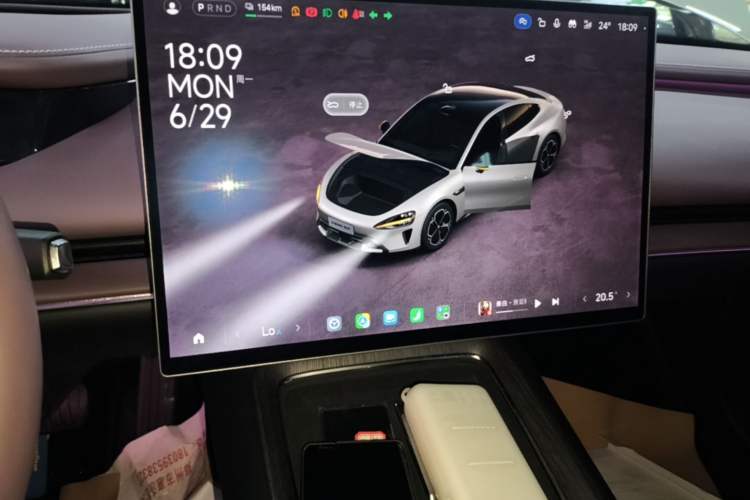 Used Xiaomi Auto SU7 2026 Model Standard Edition Audio And AC Panel