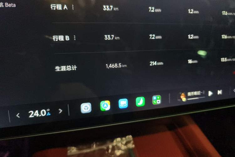 Used Xiaomi Auto SU7 2026 Model Pro Odometer Close Up