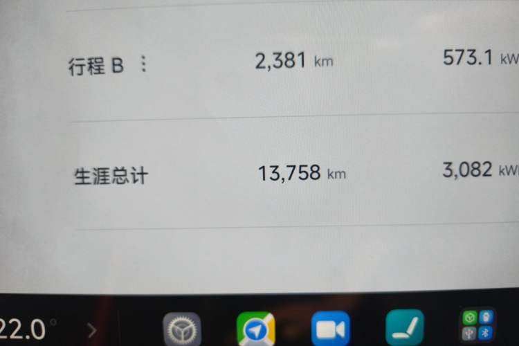 Used Xiaomi Auto SU7 Ultra 2025 Ultra Model Odometer Close Up