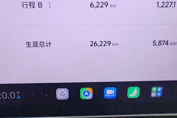 Used Xiaomi Auto SU7 Ultra 2025 Ultra Model Odometer Close Up