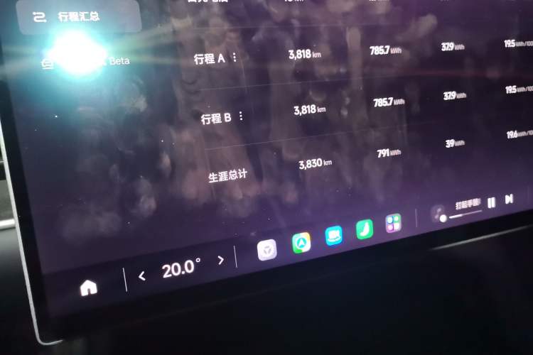 Used Xiaomi Auto SU7 Ultra 2025 Ultra Model Odometer Close Up