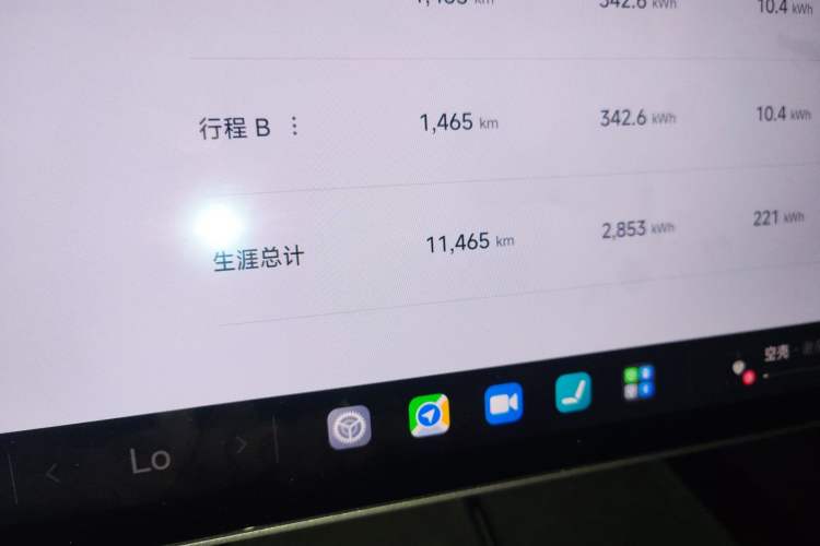 Used Xiaomi Auto SU7 Ultra 2025 Ultra Model Odometer Close Up