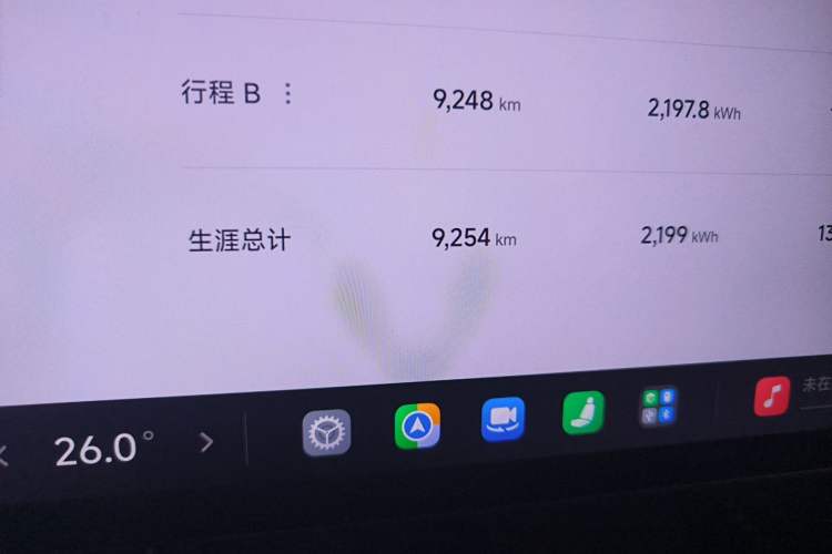 Used Xiaomi Auto SU7 Ultra 2025 Ultra Model Odometer Close Up