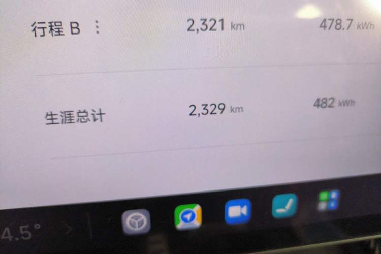Used Xiaomi Auto SU7 Ultra 2025 Ultra Model Odometer Close Up