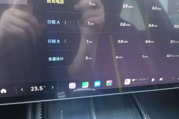 Used Xiaomi Auto SU7 Ultra 2025 Ultra Model Odometer Close Up