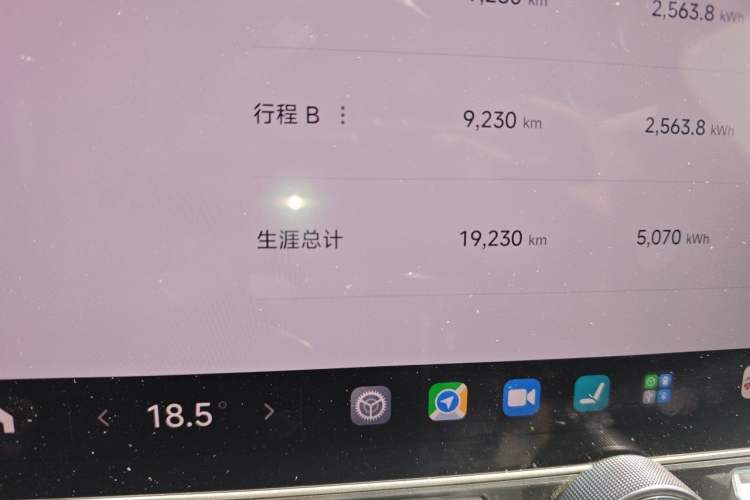 Used Xiaomi Auto SU7 Ultra 2025 Ultra Model Odometer Close Up