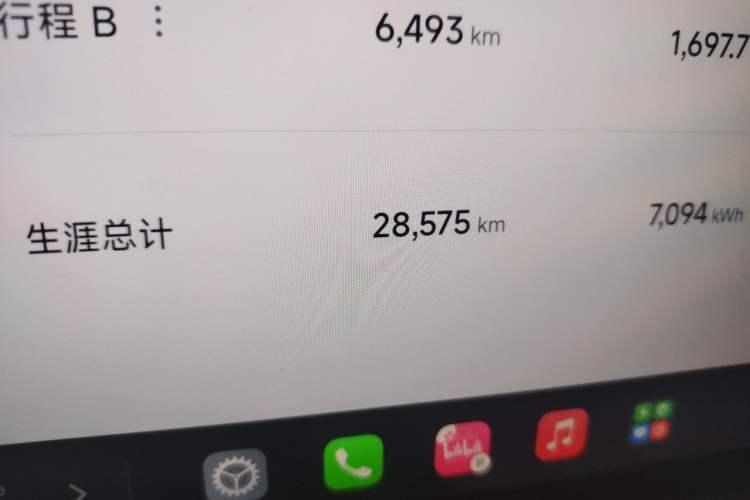 Used Xiaomi Auto SU7 Ultra 2025 Ultra Model Odometer Close Up