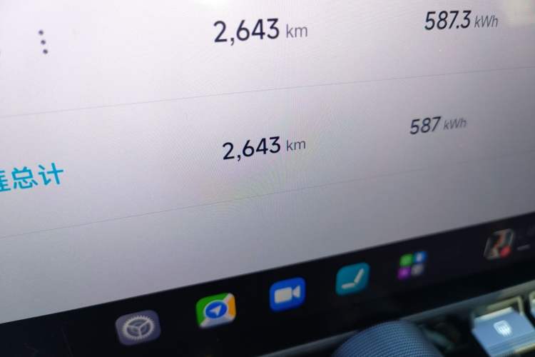 Used Xiaomi Auto SU7 Ultra 2025 Ultra Model Odometer Close Up