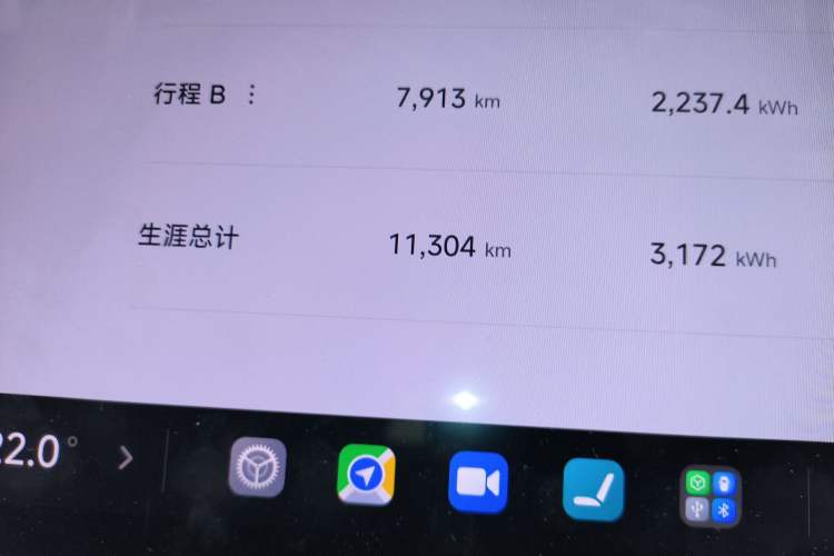 Used Xiaomi Auto SU7 Ultra 2025 Ultra Model Odometer Close Up