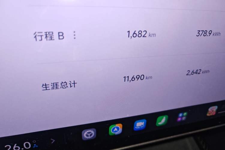 Used Xiaomi Auto SU7 Ultra 2025 Ultra Model Odometer Close Up