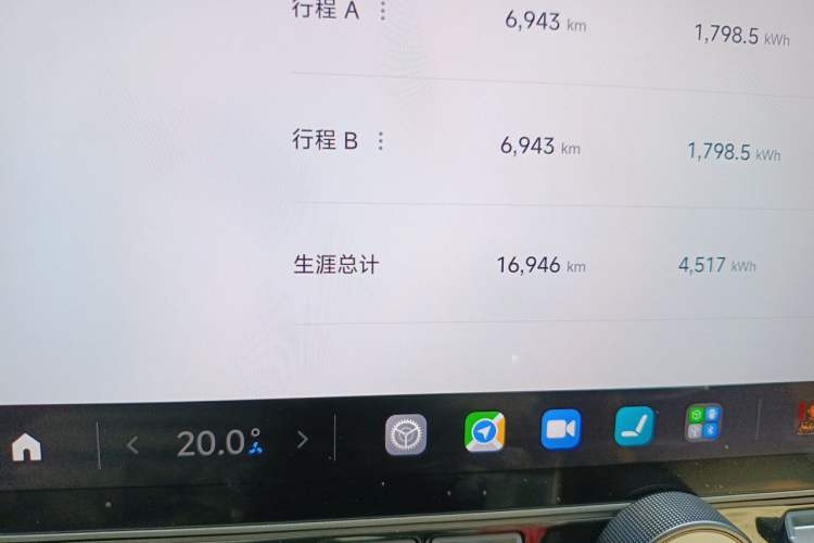 Used Xiaomi Auto SU7 Ultra 2025 Ultra Model Odometer Close Up