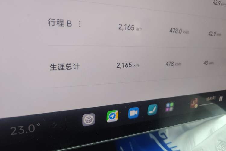 Used Xiaomi Auto SU7 Ultra 2025 Ultra Model Odometer Close Up