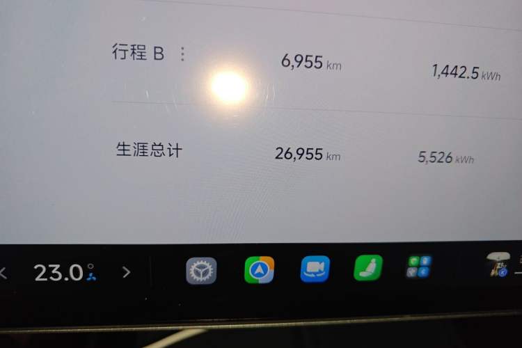 Used Xiaomi Auto SU7 Ultra 2025 Ultra Model Odometer Close Up