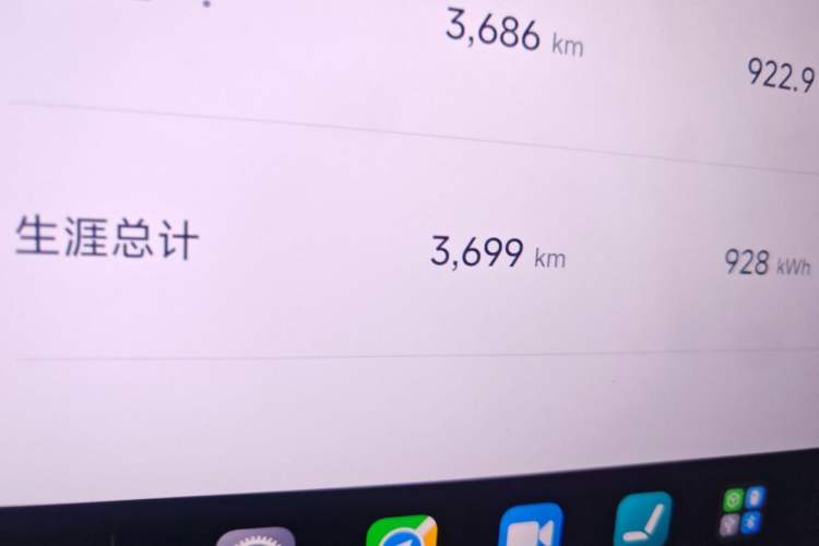 Used Xiaomi Auto SU7 Ultra 2025 Ultra Model Odometer Close Up