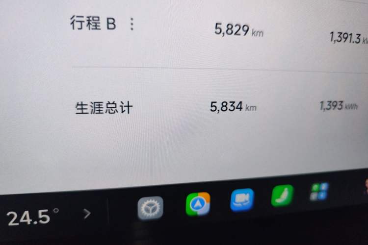 Used Xiaomi Auto SU7 Ultra 2025 Ultra Model Odometer Close Up