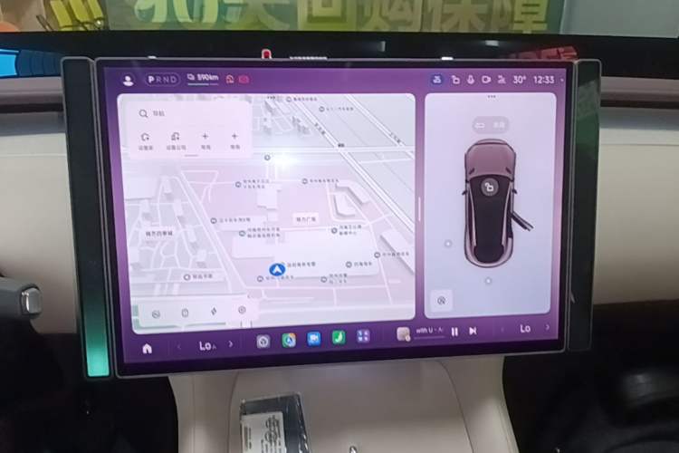 Used Xiaomi Auto YU7 2025 Ultra-Long Range Rear-Wheel Drive Version Audio And AC Panel