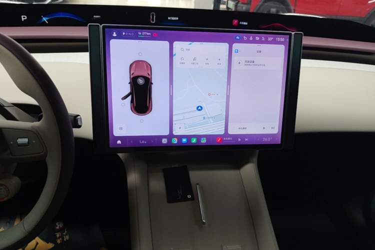 Used Xiaomi Auto YU7 2025 Ultra-Long Range Rear-Wheel Drive Version Audio And AC Panel