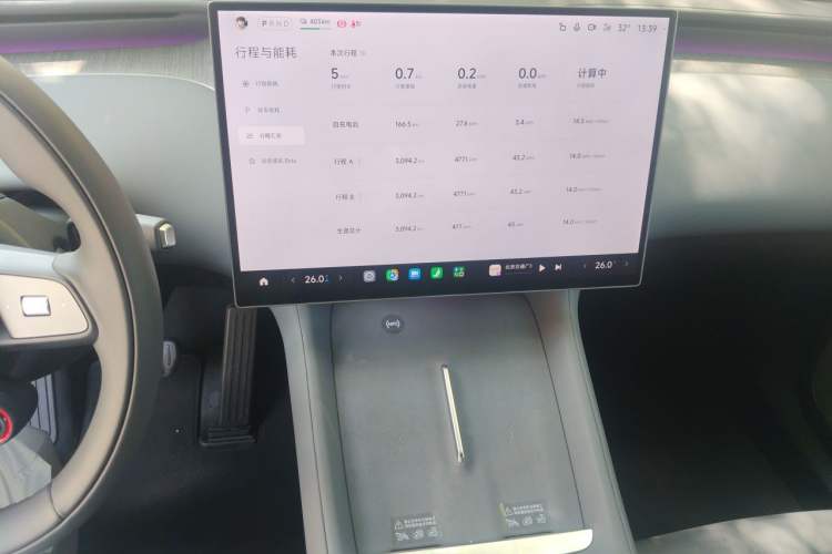 Used Xiaomi Auto YU7 2025 Ultra-Long Range Rear-Wheel Drive Version Audio And AC Panel