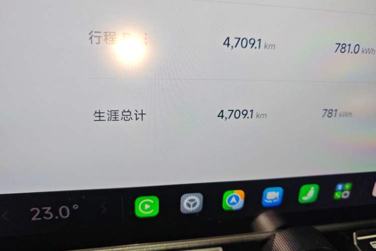 Used Xiaomi Auto YU7 2025 Ultra-Long Range High-Performance All-Wheel-Drive Max Edition Odometer Close Up