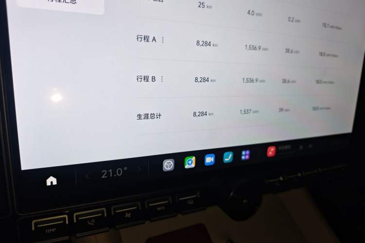Used Xiaomi Auto YU7 2025 Ultra-Long Range High-Performance All-Wheel-Drive Max Edition Odometer Close Up