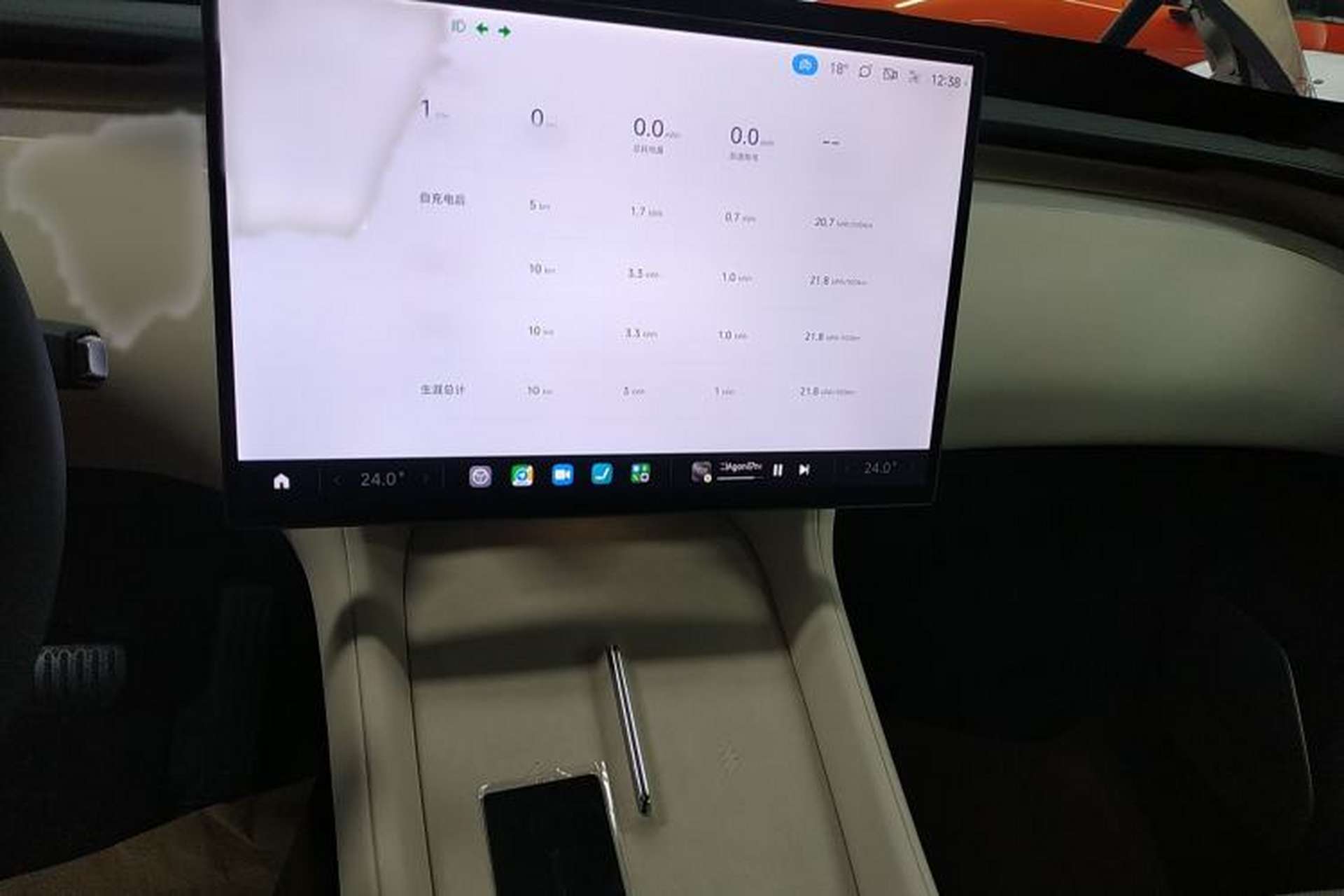 Used Xiaomi Auto YU7 2025 Ultra-Long Range Rear-Wheel Drive Version Audio And AC Panel