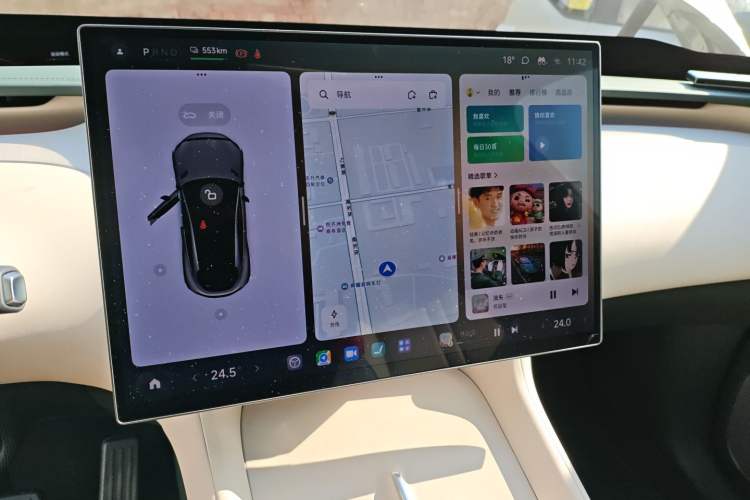Used Xiaomi Auto YU7 2025 Ultra-Long Range Rear-Wheel Drive Version Audio And AC Panel