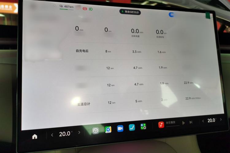 Used Xiaomi Auto YU7 2025 Ultra-Long Range Rear-Wheel Drive Version Instrument Cluster