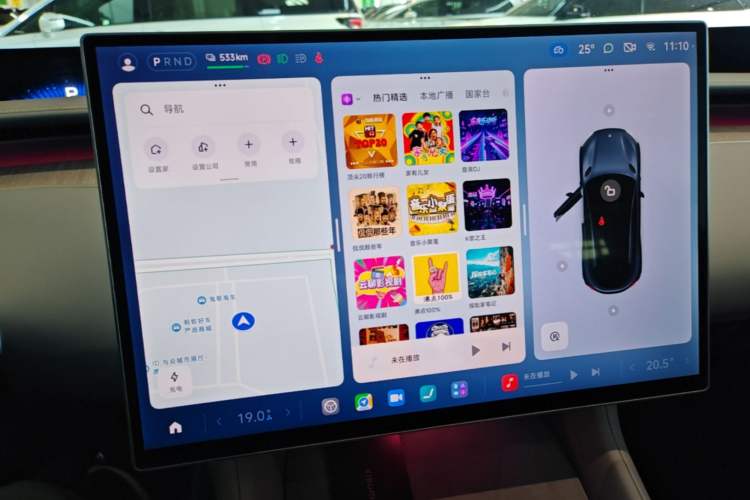 Used Xiaomi Auto YU7 2025 Ultra-Long Range Rear-Wheel Drive Version Audio And AC Panel