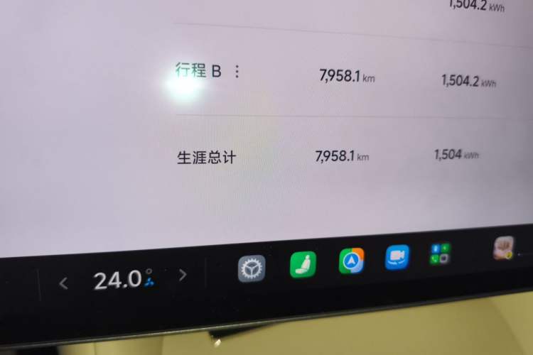 Used Xiaomi Auto YU7 2025 Ultra-Long Range High-Performance All-Wheel-Drive Max Edition Odometer Close Up
