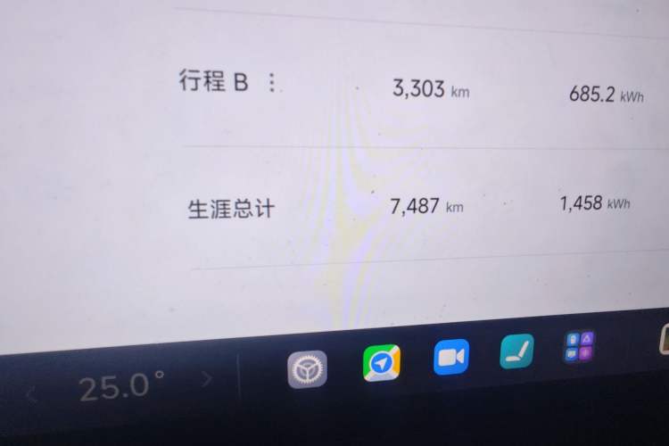 Used Xiaomi Auto YU7 2025 Ultra-Long Range All-Wheel Drive Pro Version Odometer Close Up